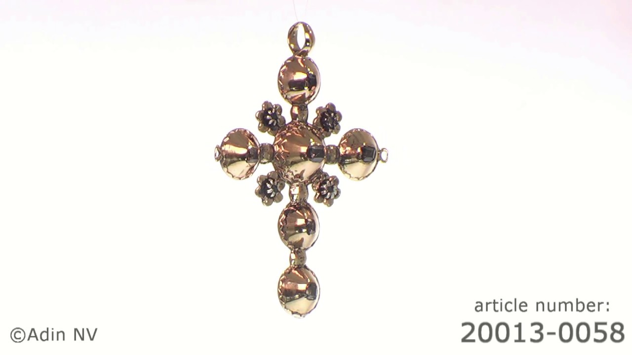 18th Century antique gold cross with table cut rose cut diamonds. (Adin ...