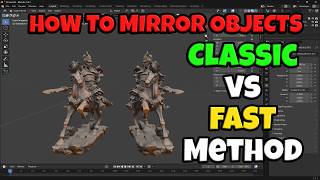 Mirroring 3D Generative AI Models in Blender The Classic method vs  The Fast Method