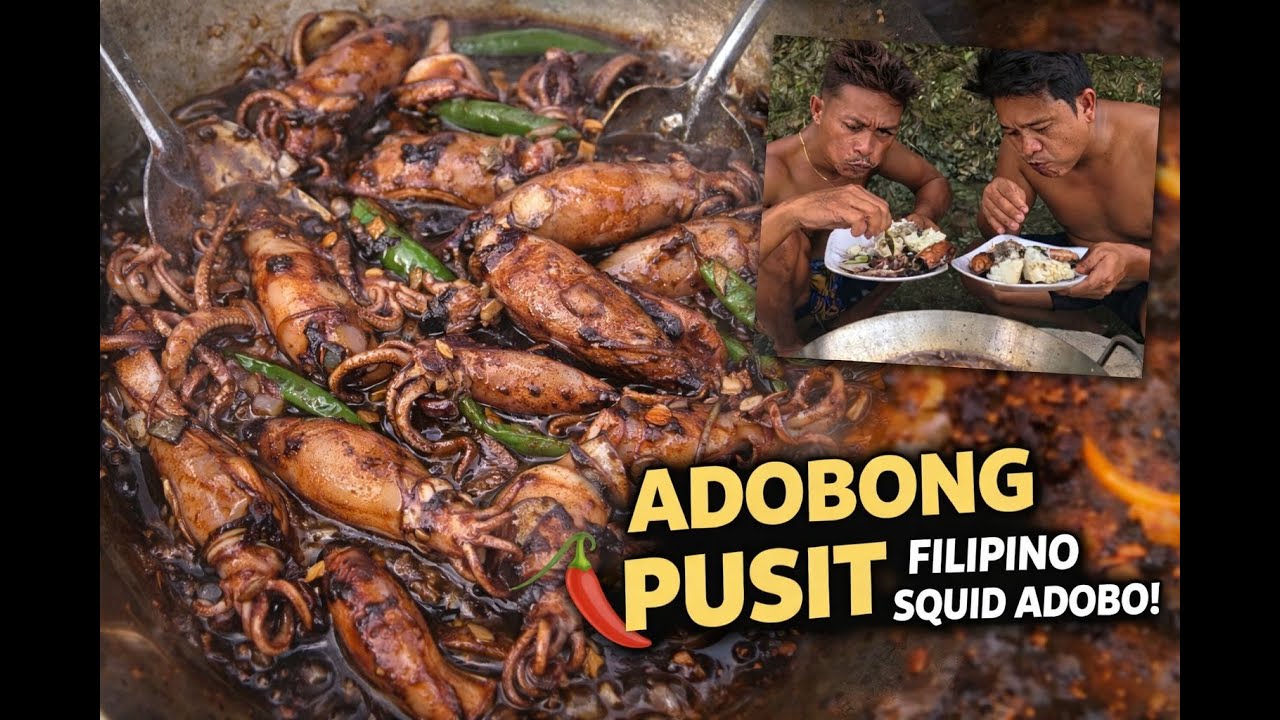 ADOBONG PUSIT | Island-Style Filipino Squid Adobo 🦑🔥