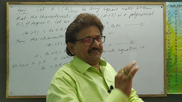 Eigen Values and Vectors 13[Cayley Hamilton Theorem] by Yogendra Bahadur Singh