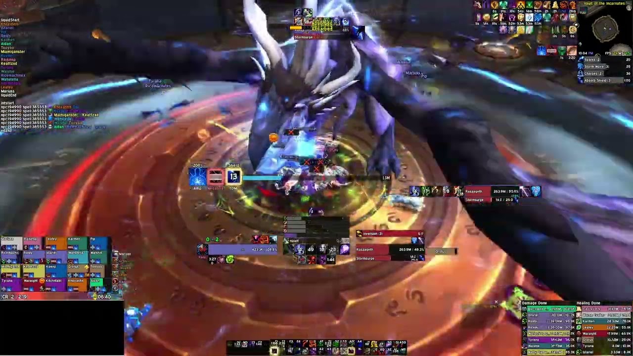 Mythic Raszageth Warlock PoV (Shuffle - Lothar)