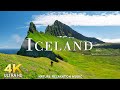 FLYING OVER Iceland (4K UHD) Beautiful Nature Scenery with Relaxing Music | 4K VIDEO ULTRA HD