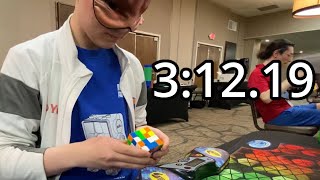 3:12.19 Official 4x4 Blindfolded Solve! (Overall PB)