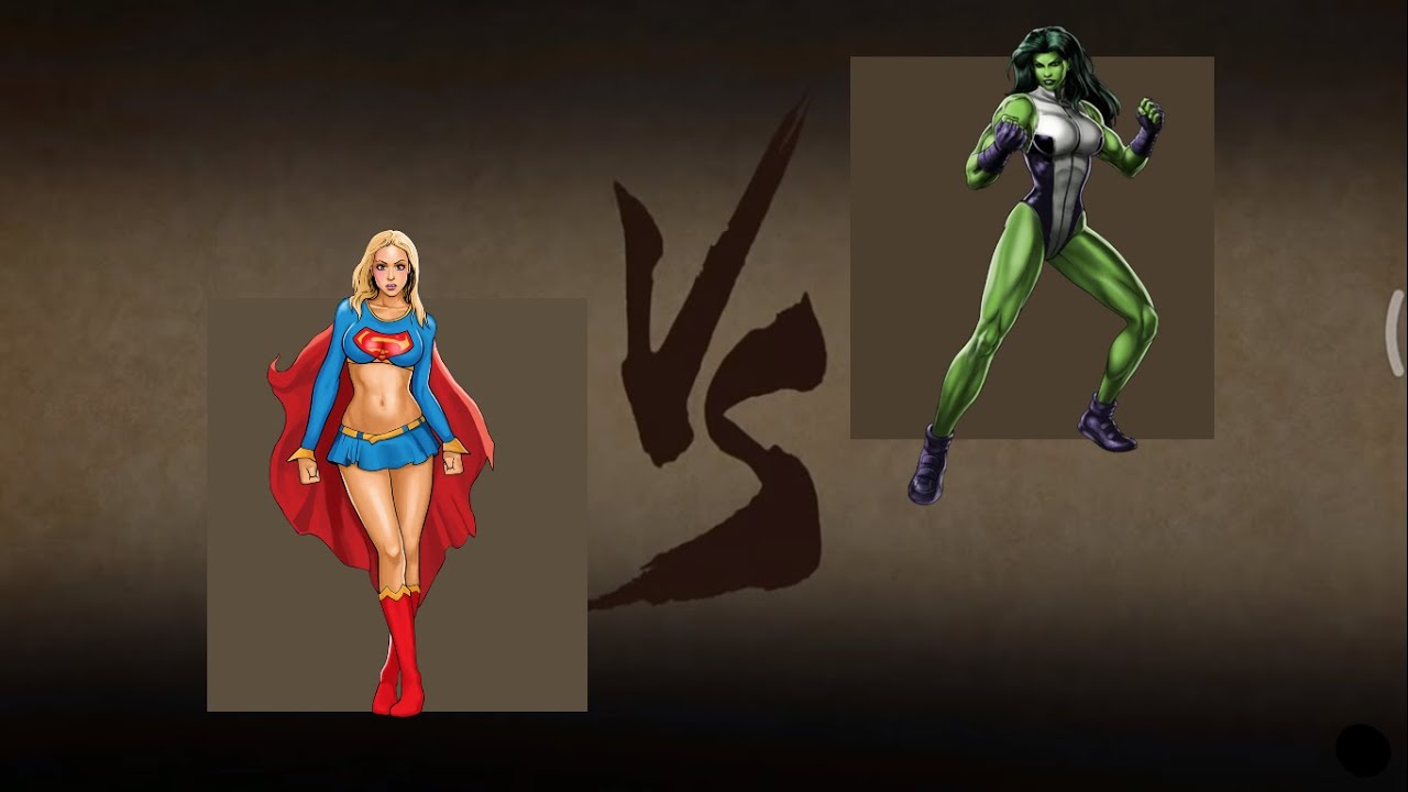 Supergirl vs She hulk (MUGEN BATTLE 2020) .