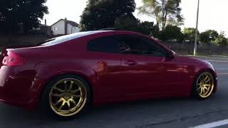 RED G35 Coupe w Aodhan Wheels DSO2