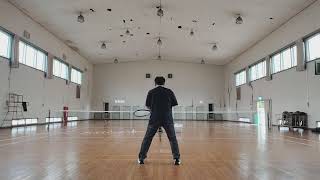 Tennis forehand slice shots