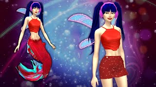 Musa Mermaid Transformation - Winx Club The Sims 4