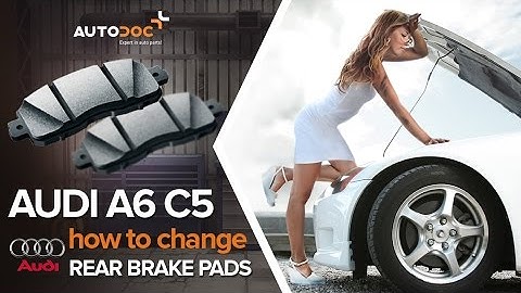 How to change a rear brake pads AUDI A6 C5 TUTORIAL | AUTODOC