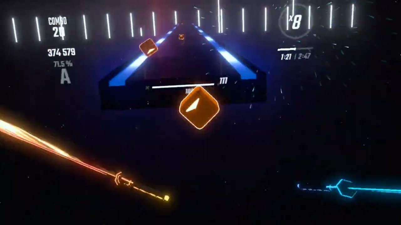 I beat my first camellia song in beat saber! ( megalovania remix on expert plus)