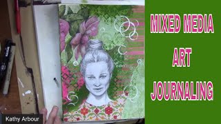 Spring Art Journal Tutorial / Mixed Media