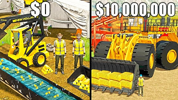 I SPENT 365 DAYS BUILDING A GOLD MINE FROM $0 TO $10,000,000!