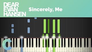 Dear Evan Hansen - Sincerely, Me Piano Tutorial chords