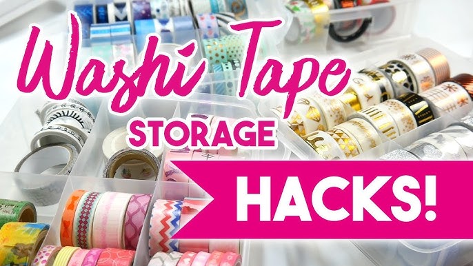 DIY Washi Tape Dispenser and Organizer! Two Methods! 