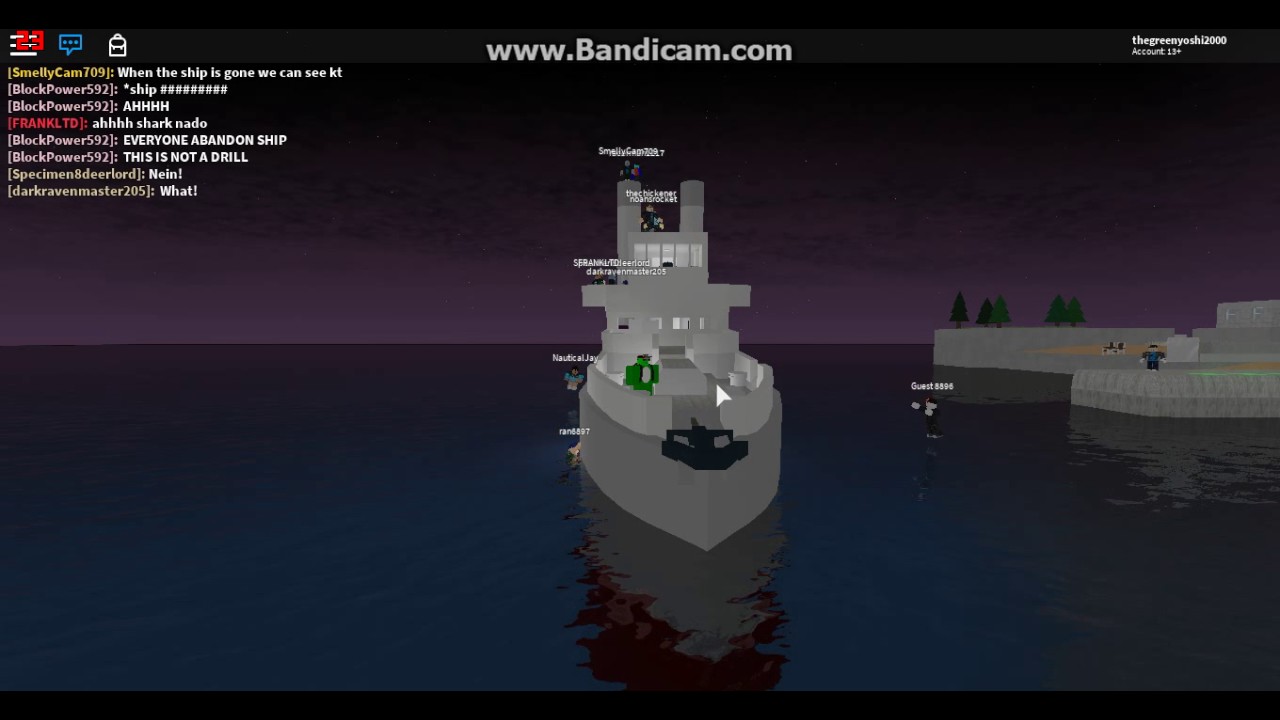britannic sinking roblox game shut down - youtube