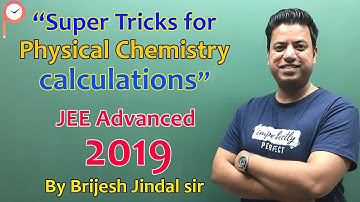 Best Calculation Tricks in Physical Chemistry  | JEE advanced | Brijesh Jindal sir | ATP STAR Kota