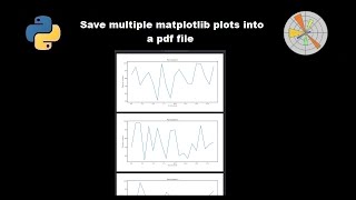 Save multiple matplotlib plots into a single pdf file in python