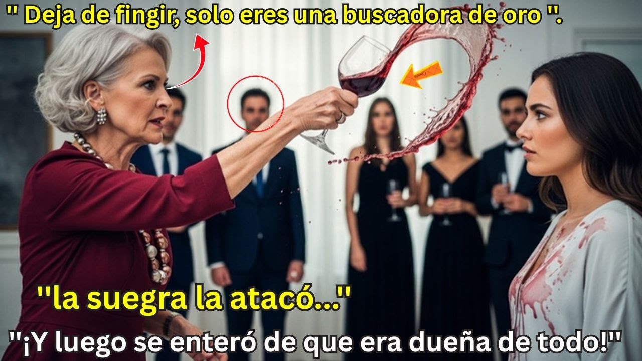 Sin saber que ella era dueña de la empresa del trato de $800 millones, la suegra le tiró vino...