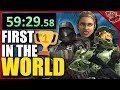 we tried getting as many halo world records as possible (speedruns)
