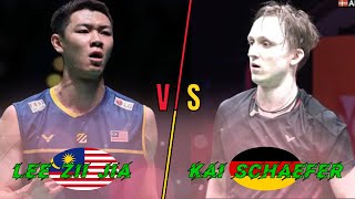 Badminton Lee Zii Jia (MALAYSIA) vs (GERMANY) Kai Schaefer Mens Singles