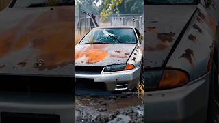 NISSAN SKYLINE GT-R  the godzilla 🏁  #gtr #nissan #nissanskyline #restoration #satisfying