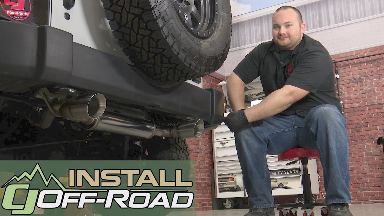 Jeep Wrangler JK MagnaFlow AxleBack Exhaust MF Series Polished W/Dual