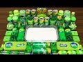 Series GREEN SPRITE Slime ! Mixing Random Things into GLOSSY Slime ! Satisfying Slime Videos #110
