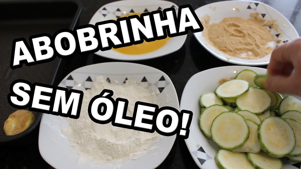 RECEITA ABOBRINHA MILANESA SEM ÓLEO AO FORNO!