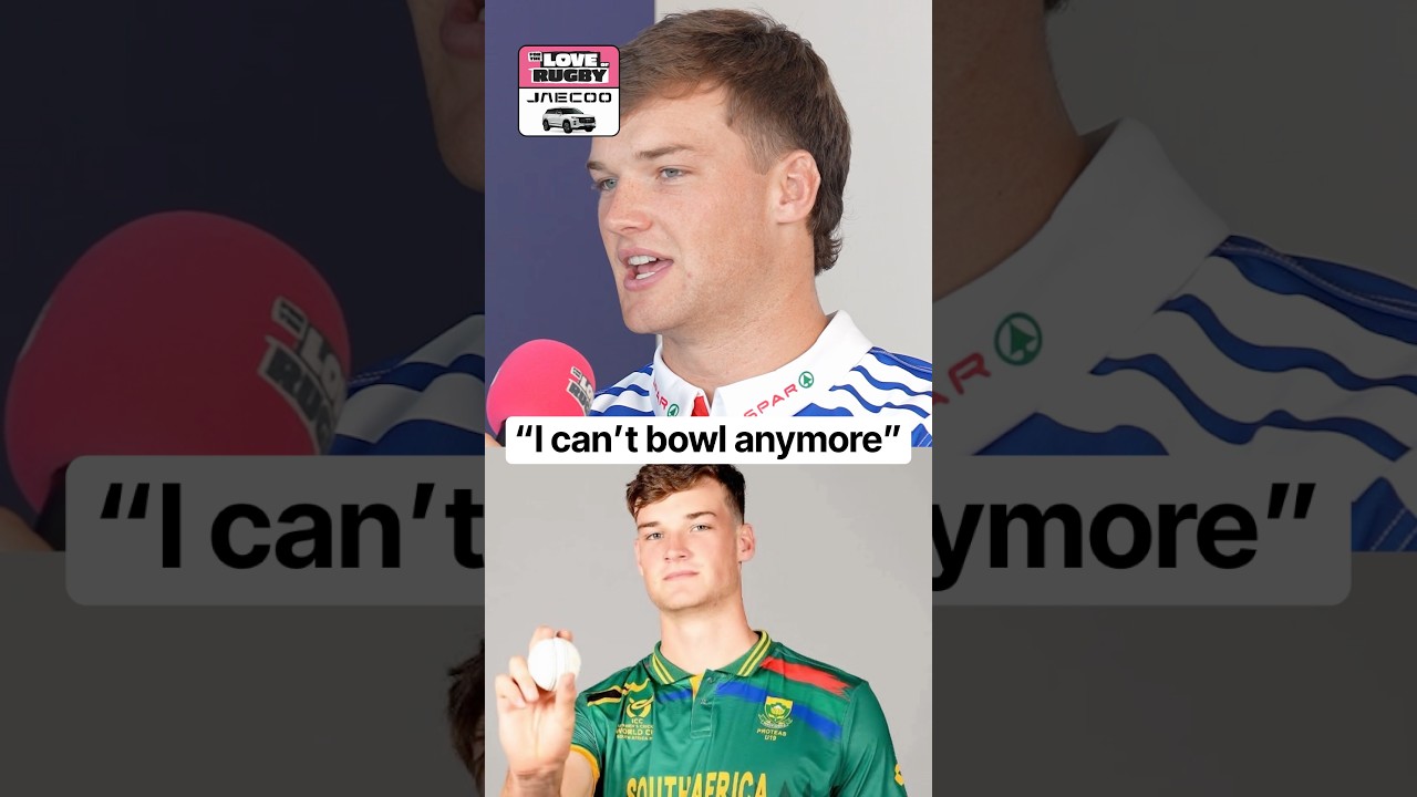 Use it or you lose it Riley 🏏🇿🇦 #investecchampionscup #springboks #boks