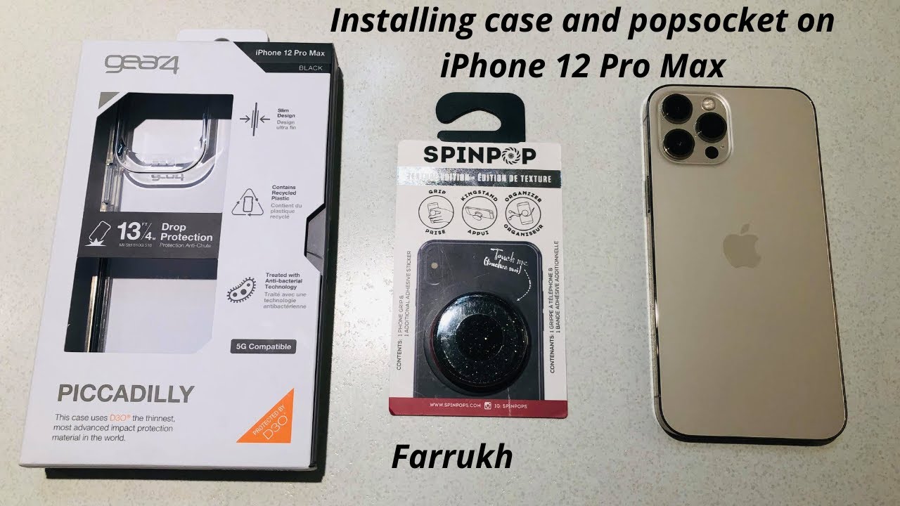 Iphone 12 Pro Max Installing Popsocket And Case Youtube