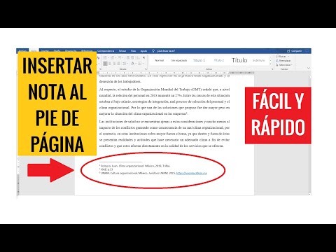 Video: ¿Deberían las notas al pie estar en superíndice o subíndice?