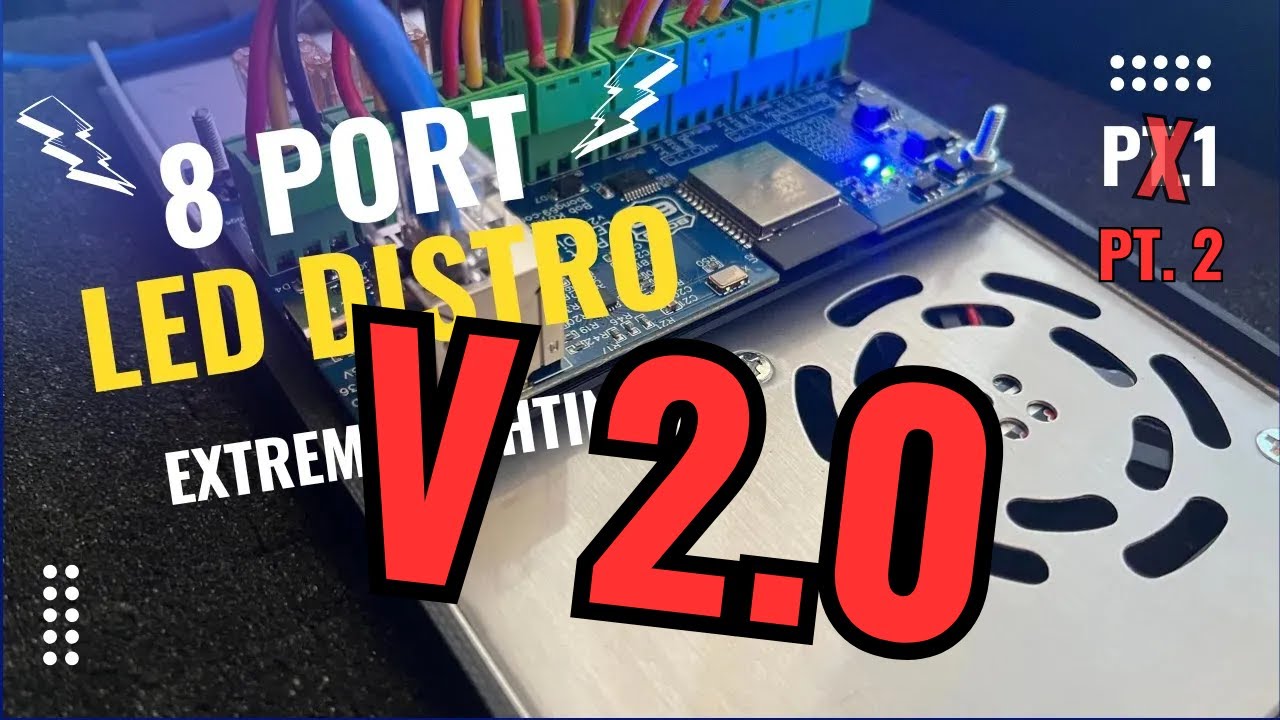 «Самодельный 8-портовый блок управления светодиодами: модернизирован с помощью системы подачи пит...