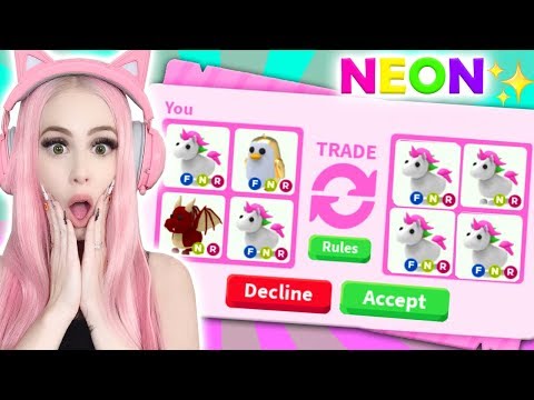 I ONLY Traded NEON PETS For 24 Hours In Adopt Me! Adopt Me Trading