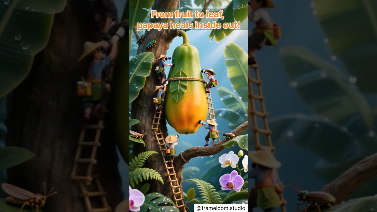 From fruit to leaf,papaya heals inside out