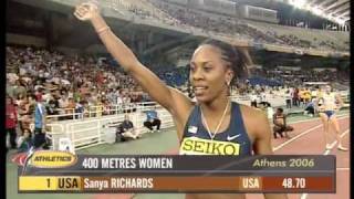 400m - Sanya Richards - 48.70 - World Cup Athens 2006