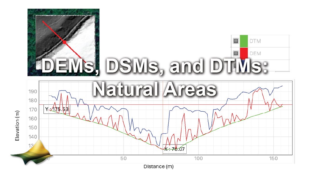 What's the Difference Between DEMs, DSM, and DTMs? (Natural Areas Example)