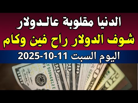 اسعار الدولار فى البنوك المصرية اسعار الدولار والعملات فى البنوك اليوم السبت 11 10 2025 في مصر