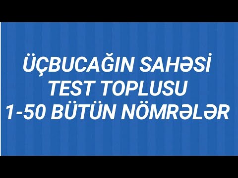 Video: Bir Dairəyə Yazılmış üçbucağın Sahəsi Necə Tapılır