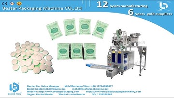 Packing machine for 3 side sealing bag with counting suitable for pills tablets packaging