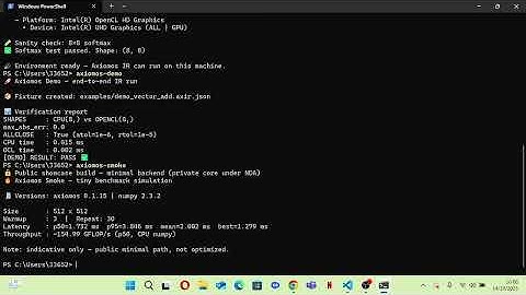 Minimal Demo of Axiomos