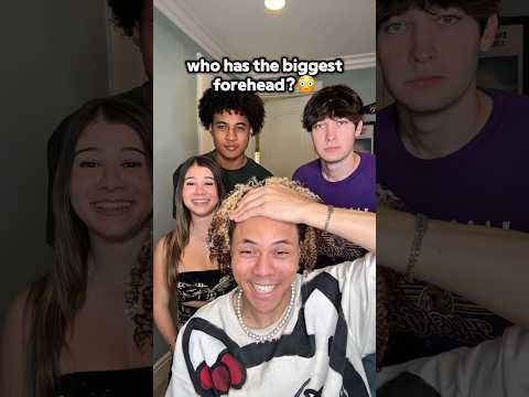 Let’s us know who has the biggest forehead😭😭 #shorts #shortsfeed #funny