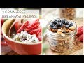 Breakfast Granola + Overnight Muesli | 2 Healthy Recipes