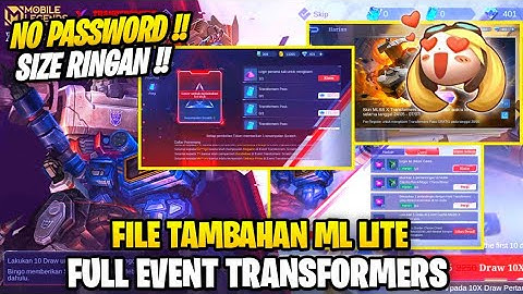 Data Open Full Event Transformers Scratcard Dll Terbaru Patch Julian | File Tambahan Ml Lite