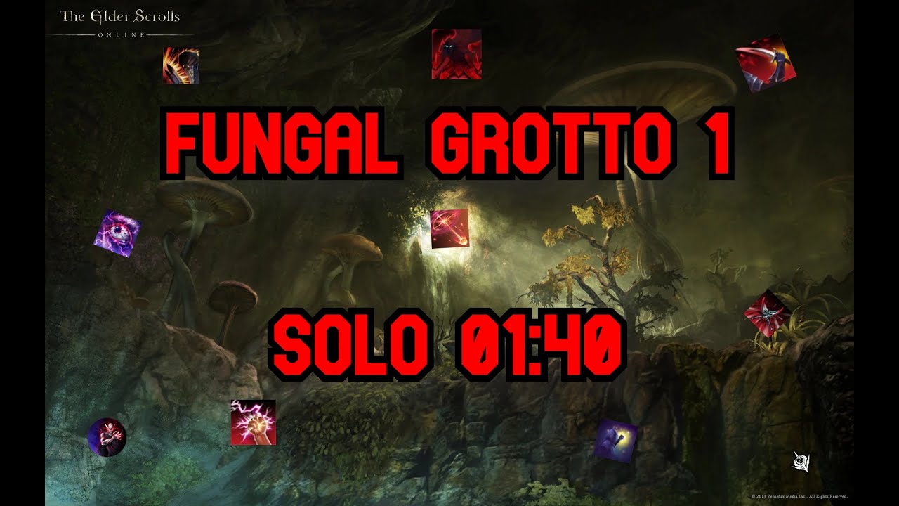 ESO Fungal Grotto 1 Normal Solo Speedrun 140.28 (WR) YouTube