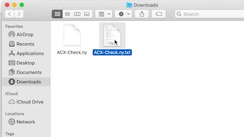 How to download and change your ACX-check file from .txt to .ny FOR MAC