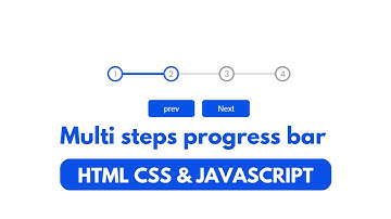 Create Multi Steps Progress Bar Using HTML CSS & JavaScript [ project 1 / 50 ]