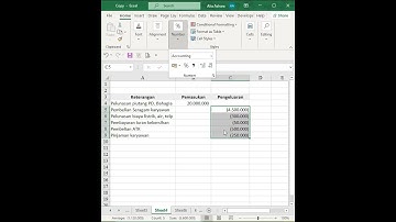Excel: ubah tanda negatif jadi kurung ()  #exceltips #exceltest #exceltutorial #latihanexcel