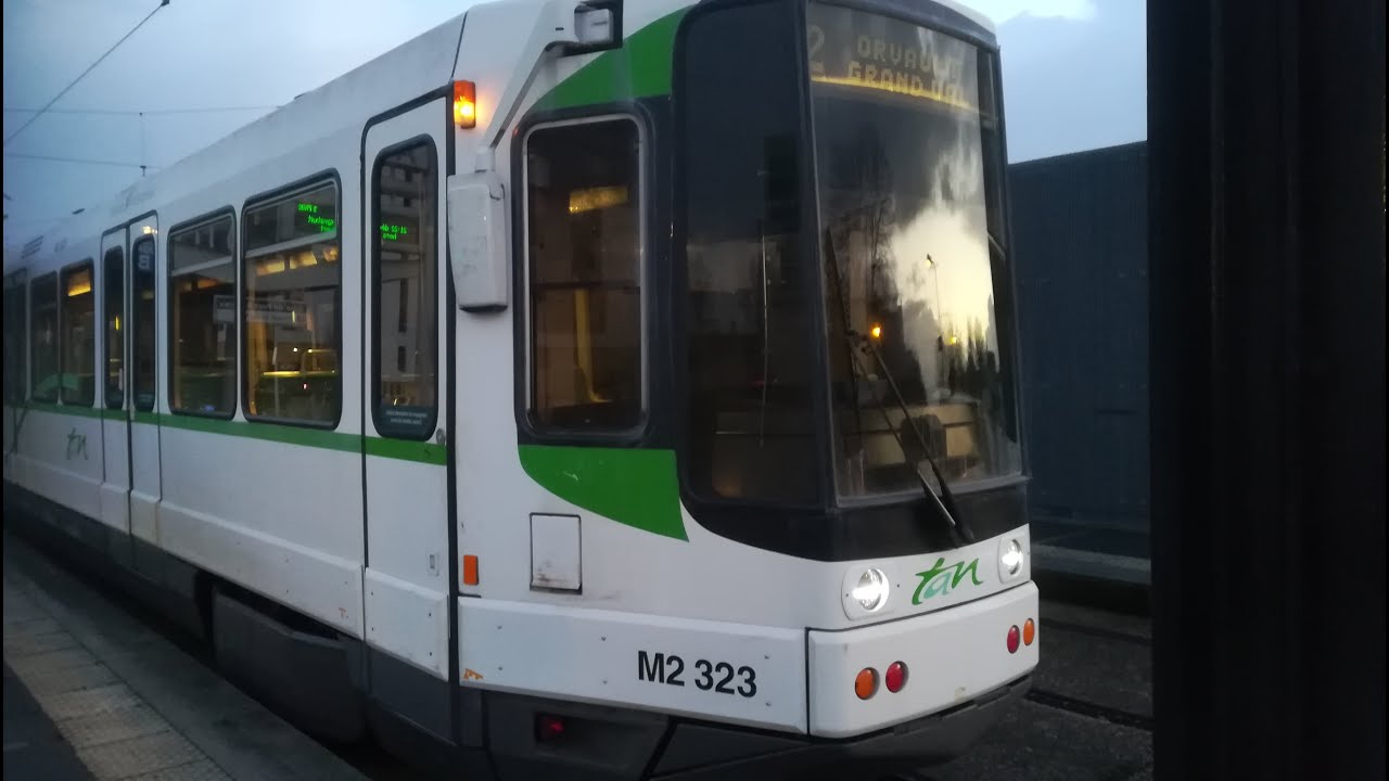 [Cab View] Tramway de Nantes Ligne 2 Gare de Pont-Rousseau - Orvault-Grand Val Alsthom TFS