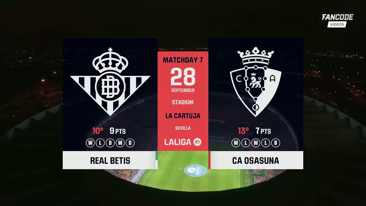Real Betis vs Osasuna | LALIGA 2025/26 | Extended Highlights - YouTube