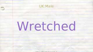 Wretched Person Synonyms