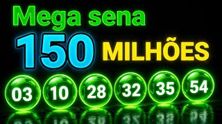 Mega-Sena 150 milhões e não acumula: 6 jogos desdobrados com conjunto de 16 dezenas